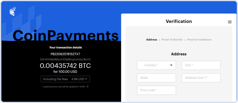 coinpayments paybis verification page