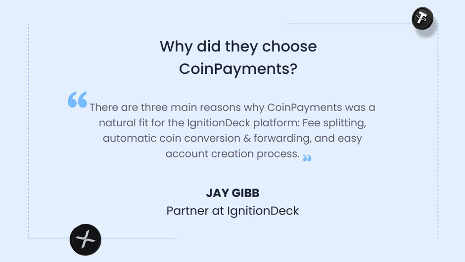 ignition deck coinpayments testimonial