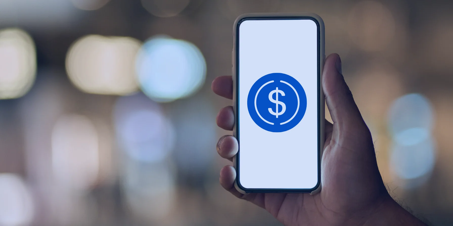 stablecoins in a mobile phone