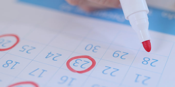 regular intervals of investments on calendar