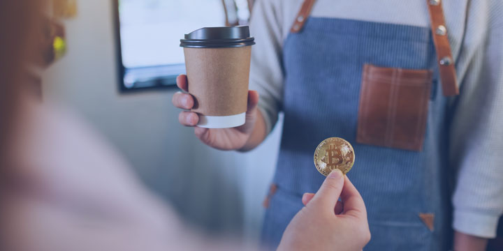 buying coffee with crypto